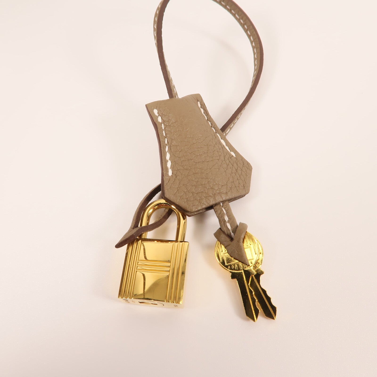 HERMES Togo皮革Birkin 35金扣手挽袋Etoupe