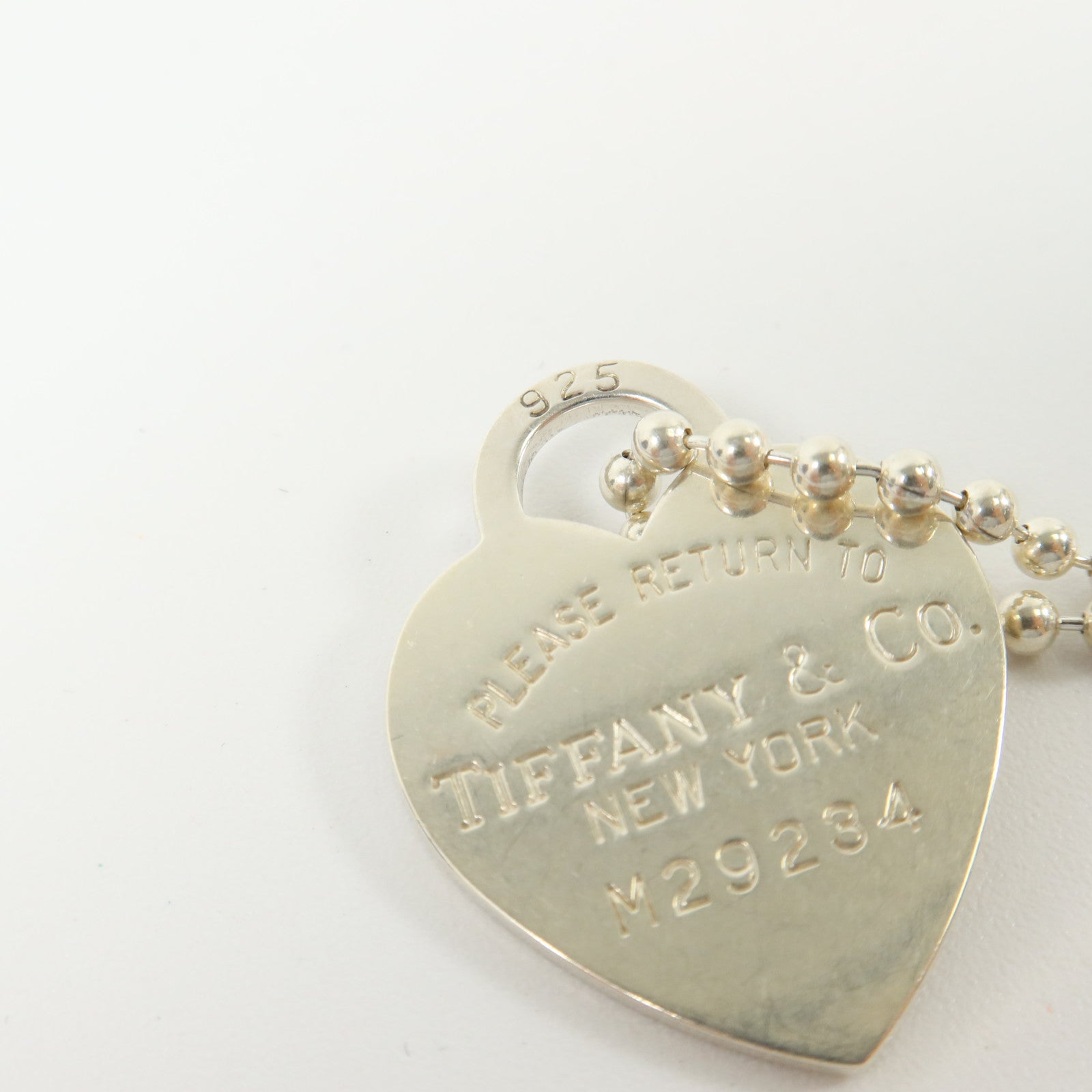 TIFFANY＆CO 925純銀Heart Long Necklace項鏈
