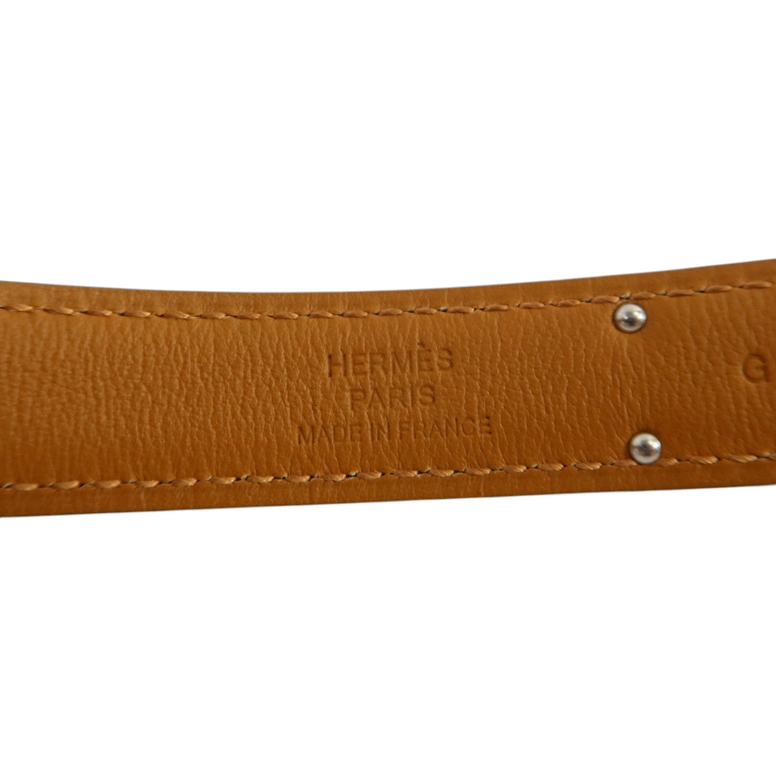 HERMES Epsom皮革Kelly 18 Belt銀扣皮帶Noir