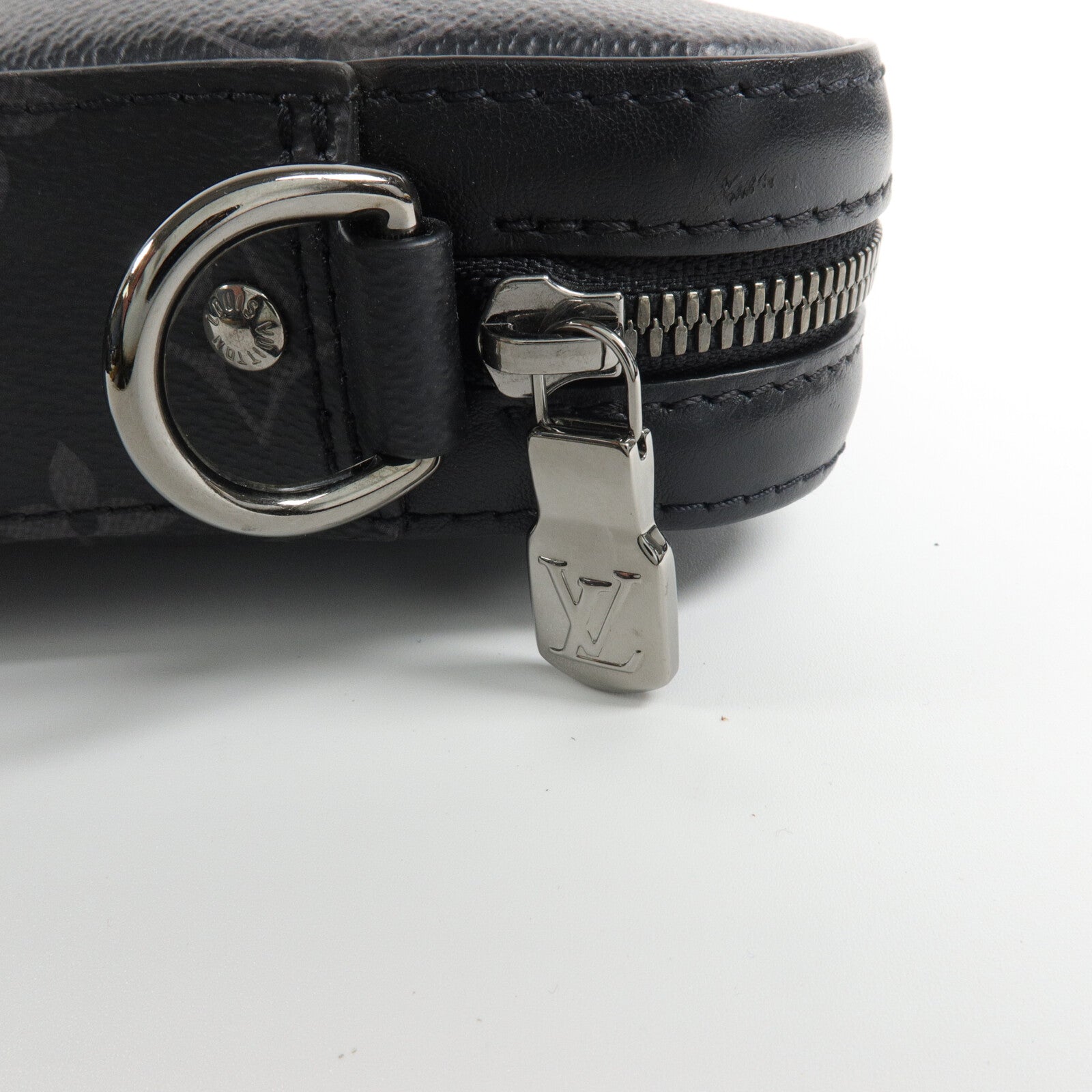 LOUIS VUITTON Monogram Eclipse/Eclipse Reverse Trio Messenger肩背袋