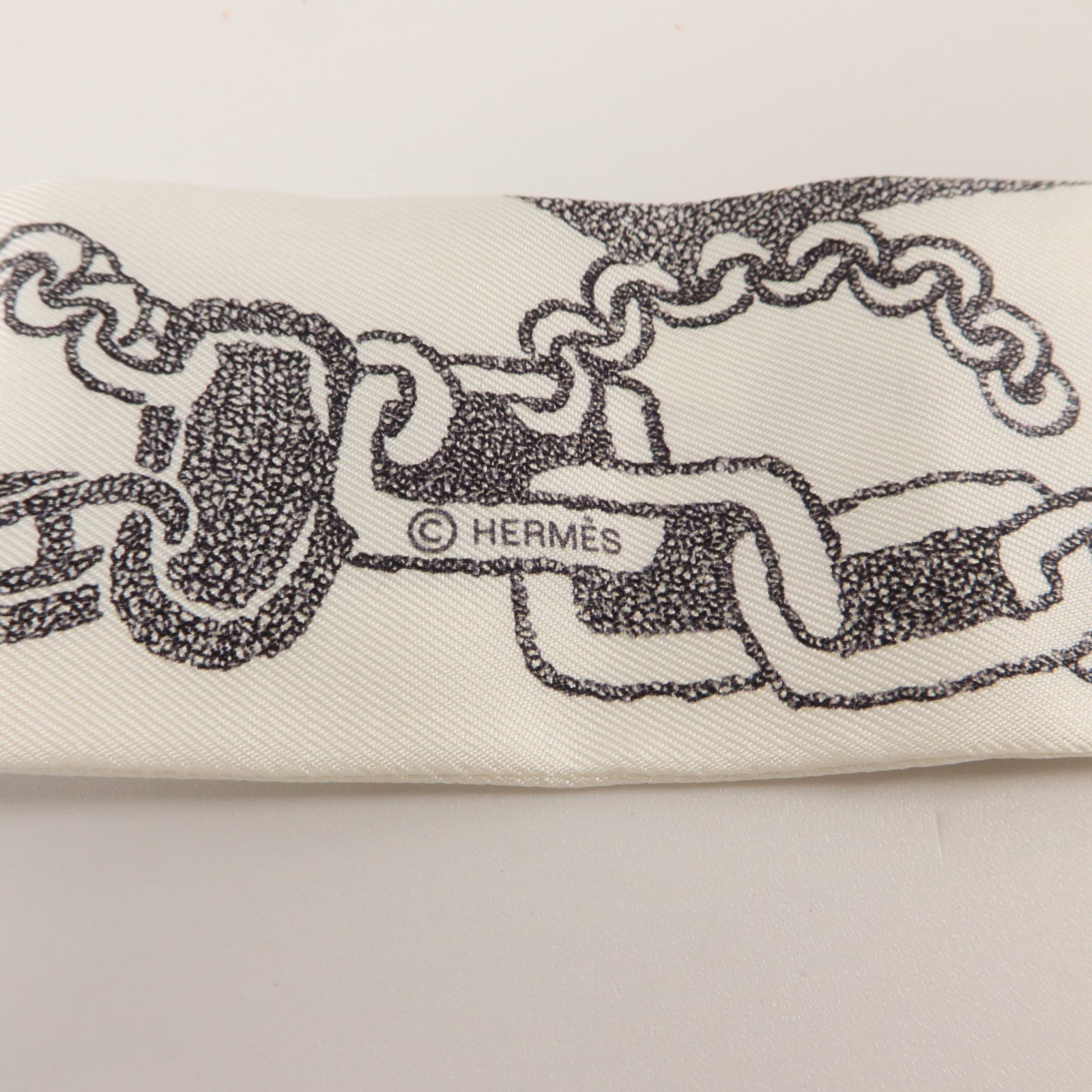 HERMES 絲質Twilly絲巾
