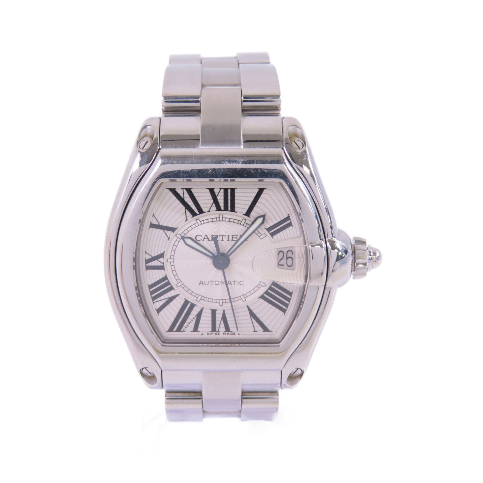CARTIER Roadstar不鏽鋼自動機芯手錶貝殼色