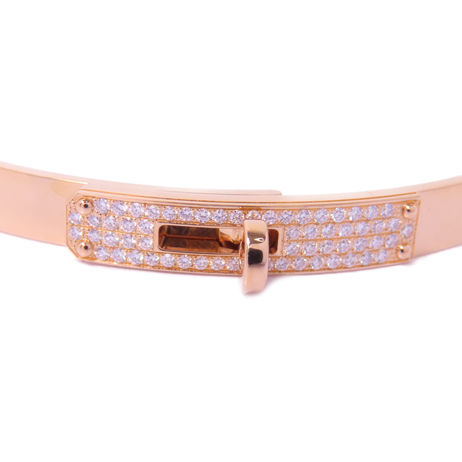 HERMES 18K玫瑰金Diamond Bracelet/Bangle 0.26ct鑽石手鐲