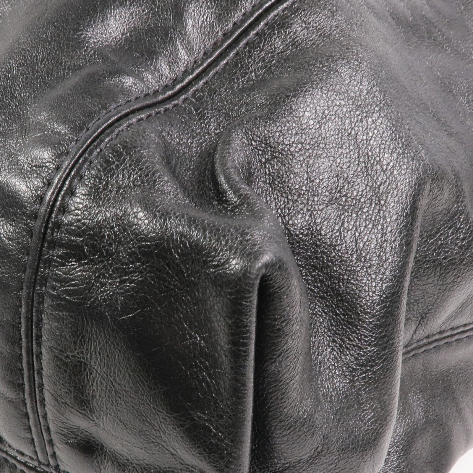 CHANEL 牛皮皮革Vintage Chain Shoulder Bag銀扣鏈帶肩背袋