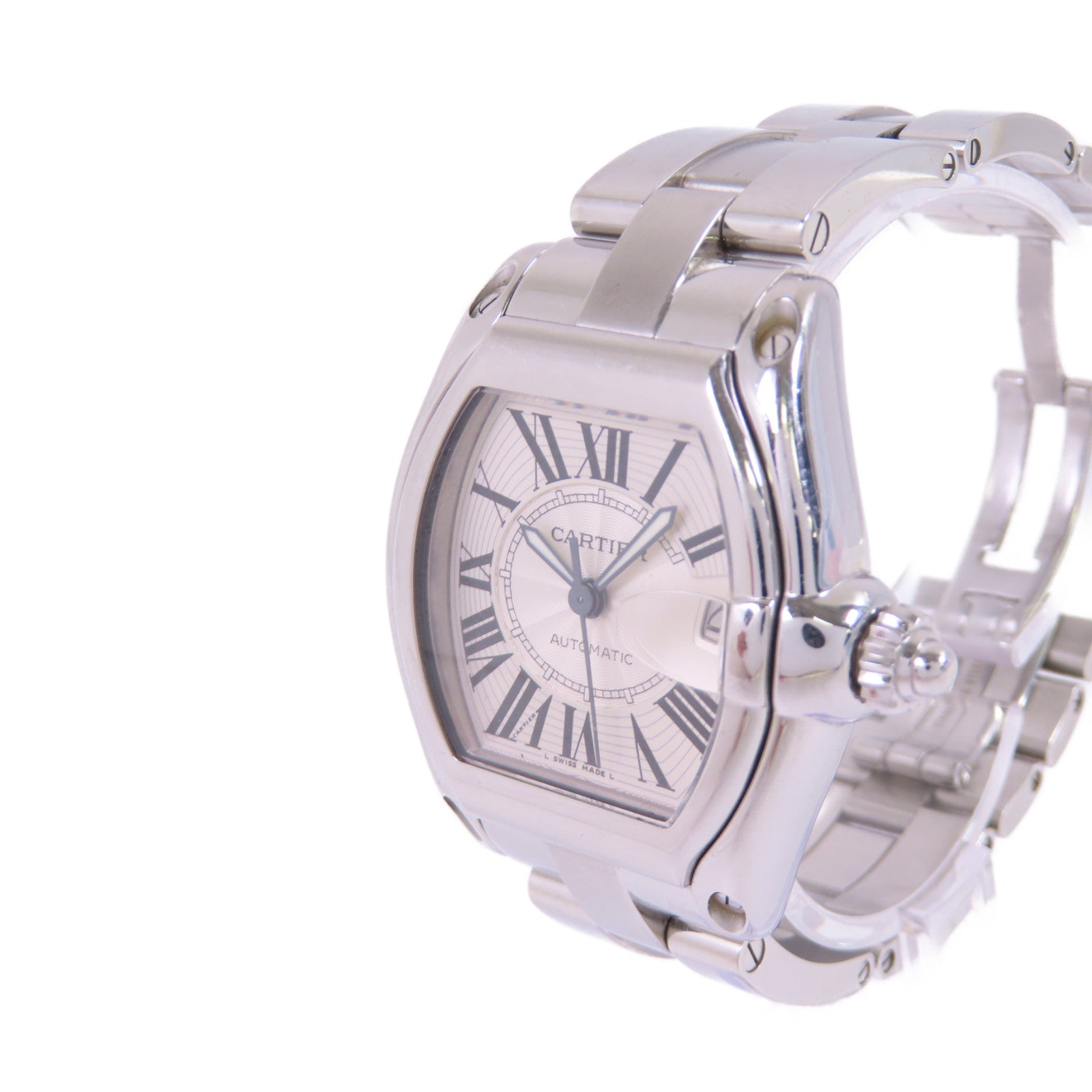 CARTIER Roadstar不鏽鋼自動機芯手錶貝殼色