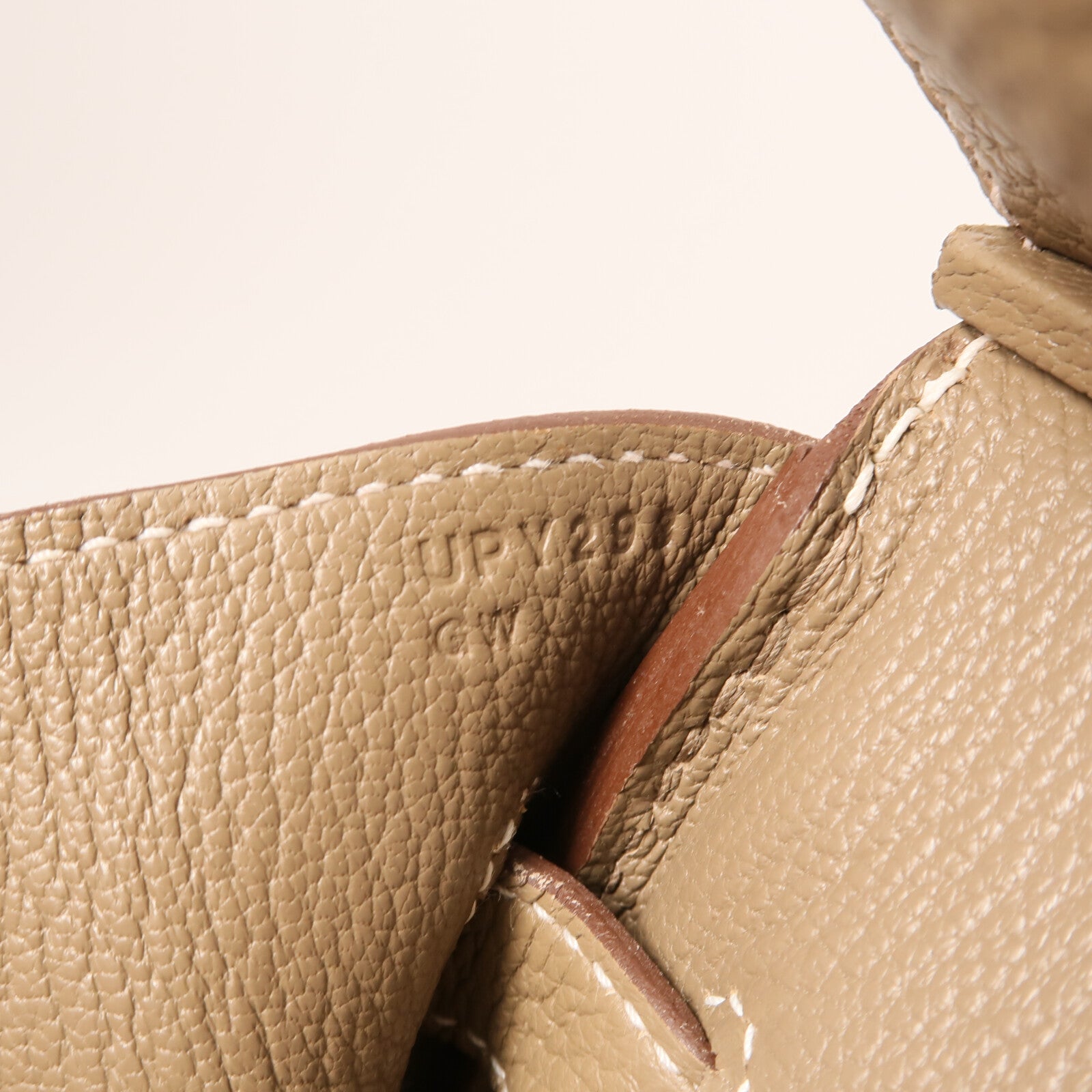 HERMES Togo皮革Birkin 35金扣手挽袋Etoupe
