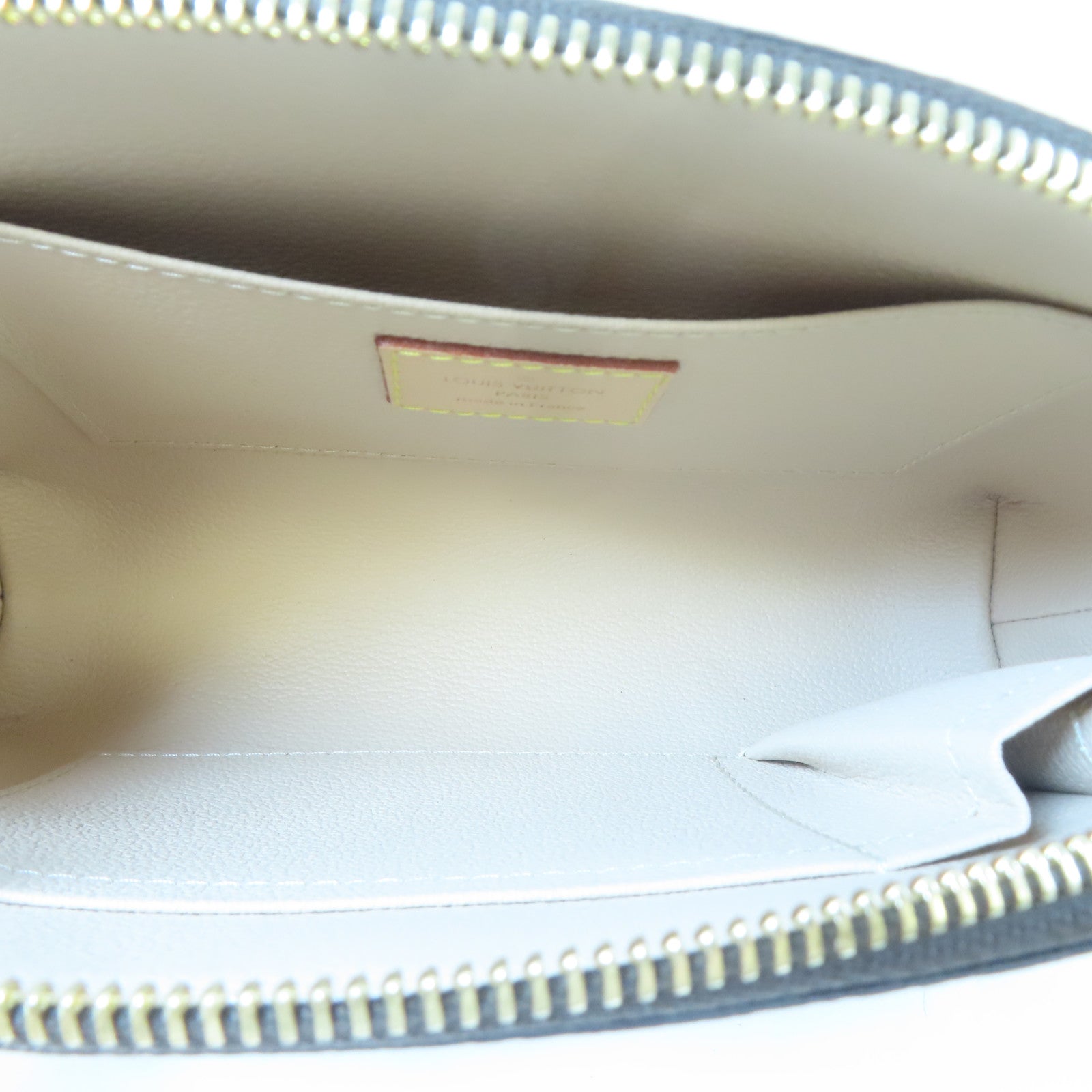 LOUIS VUITTON Monogram Cosmetic Pouch GM金扣化妝袋啡色