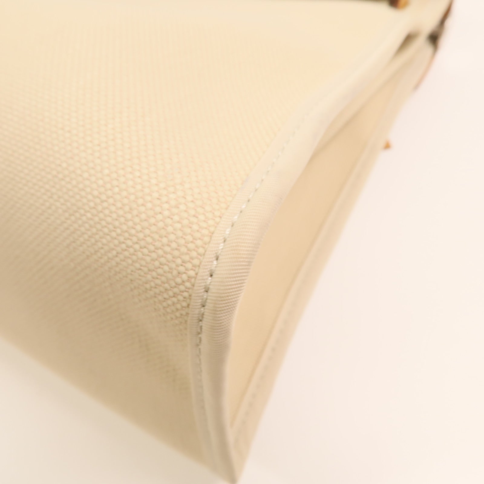 HERMES 帆布Herbag PM銀扣手挽肩背兩用袋Beton