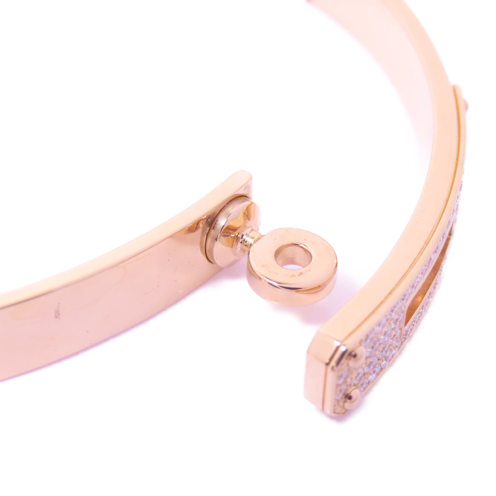 HERMES 18K玫瑰金Diamond Bracelet/Bangle 0.26ct鑽石手鐲