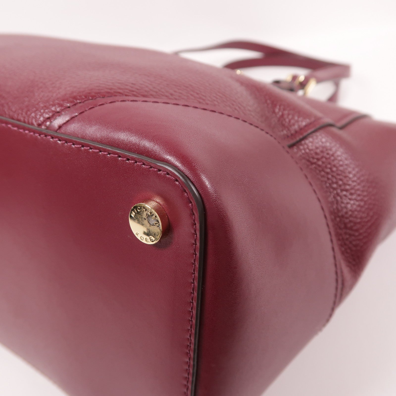 Michael Kors 牛皮皮革Tote Bag金扣肩背袋