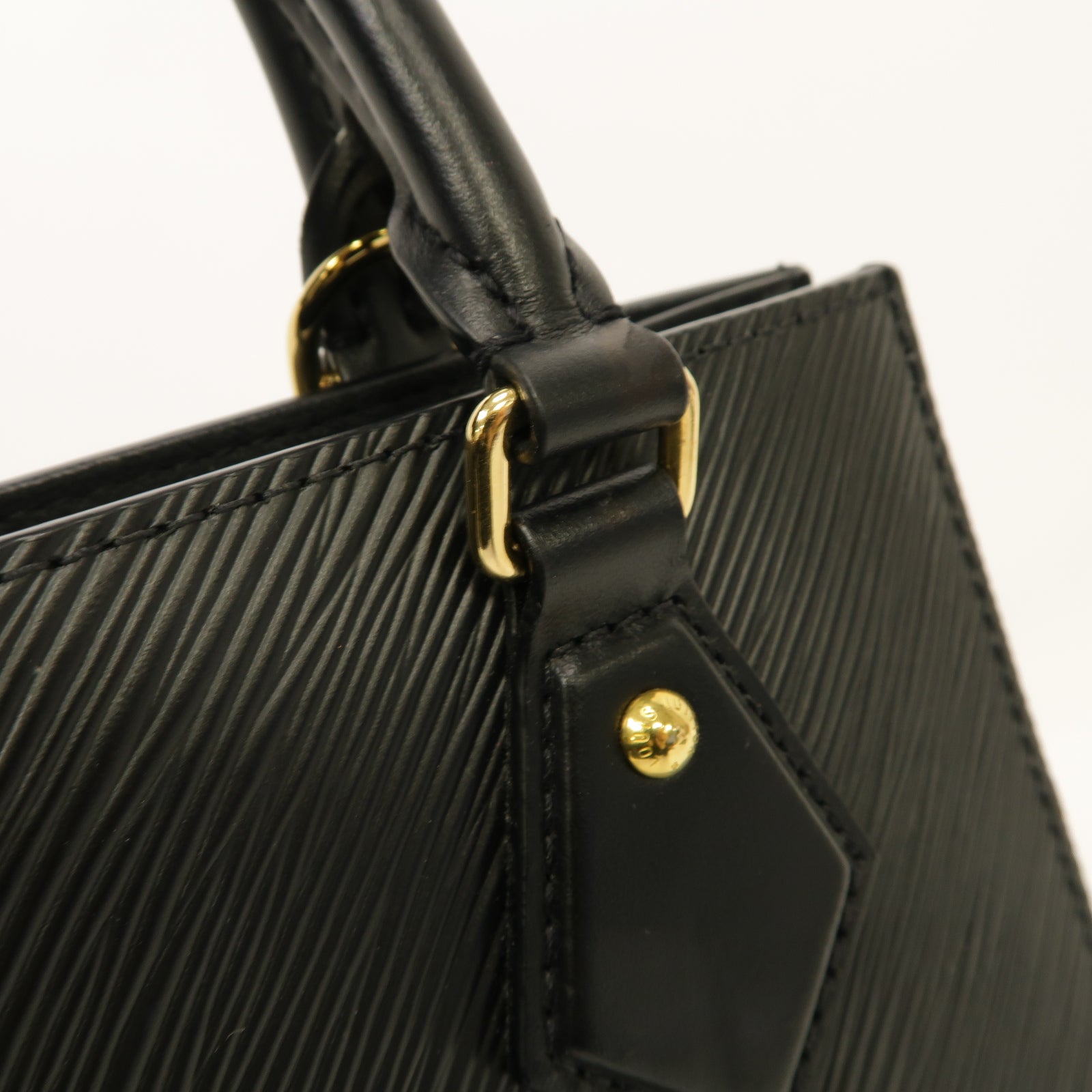 LOUIS VUITTON 【激減優惠】Epi Sac Plat BB 2 Way Shoulder Bag金扣手挽肩背兩用袋黑色