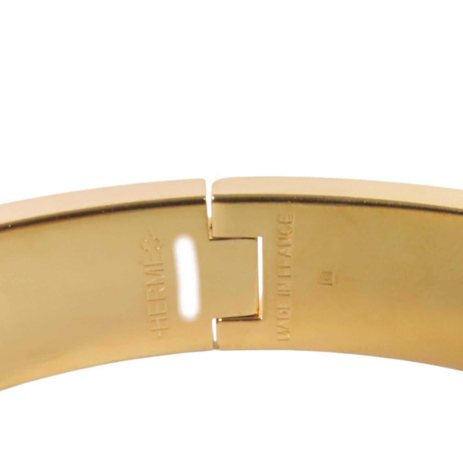 HERMES 金屬/琺瑯Clic H Bracelet金扣手鐲