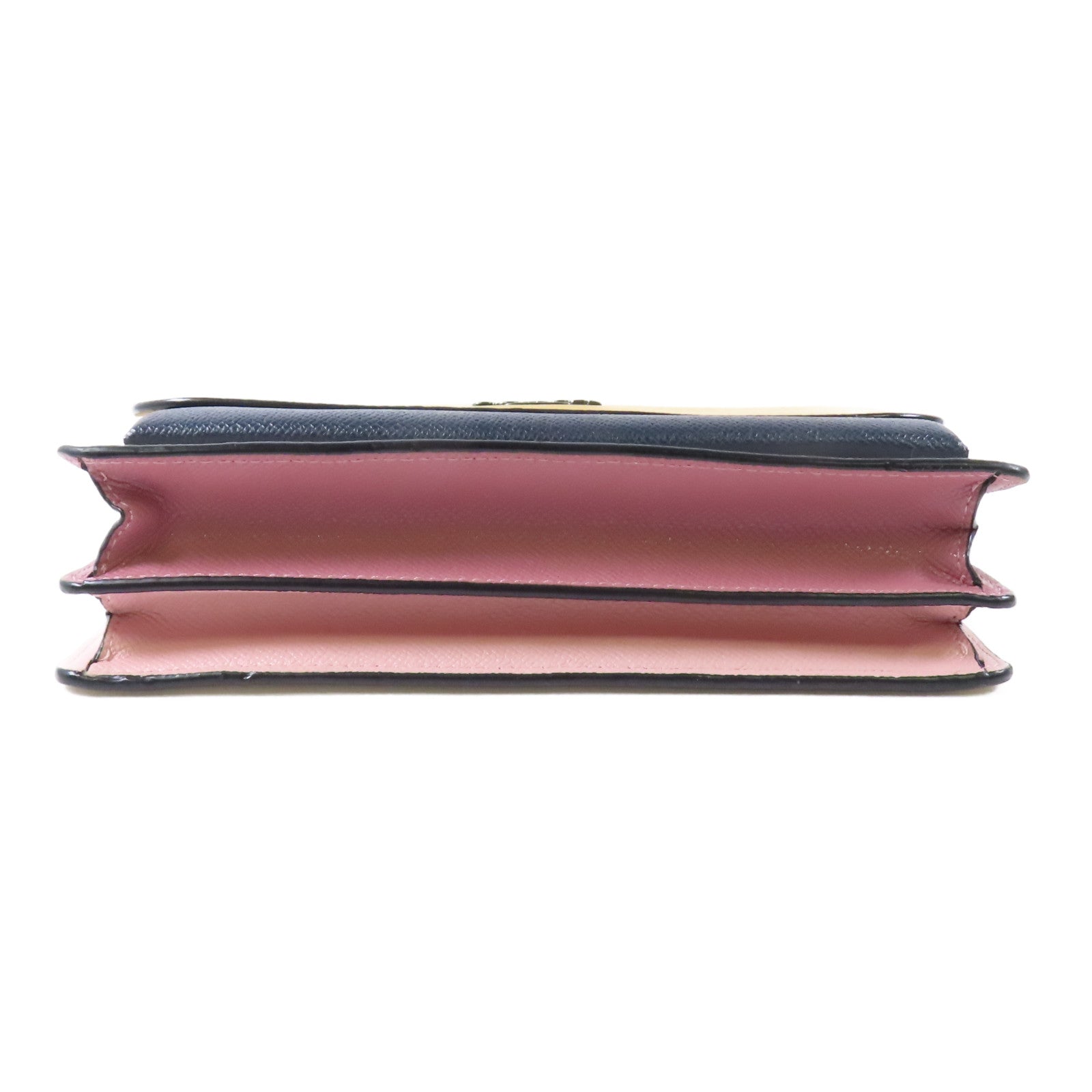 COACH 塗層帆布Shoulder Bag銀扣鏈帶肩背袋