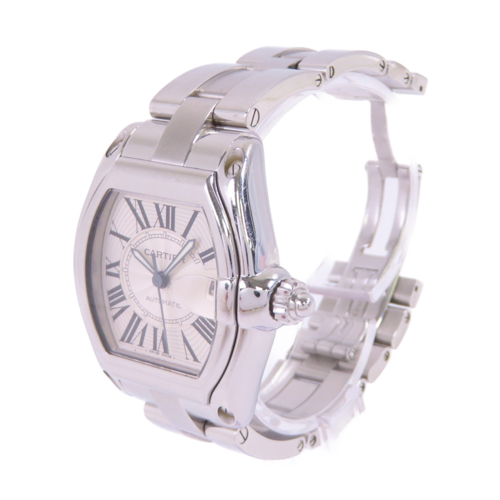 CARTIER Roadstar不鏽鋼自動機芯手錶貝殼色