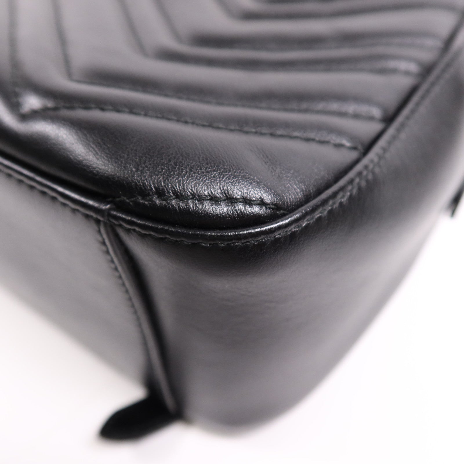 GUCCI 牛皮皮革GG Marmont Backpack金扣背包