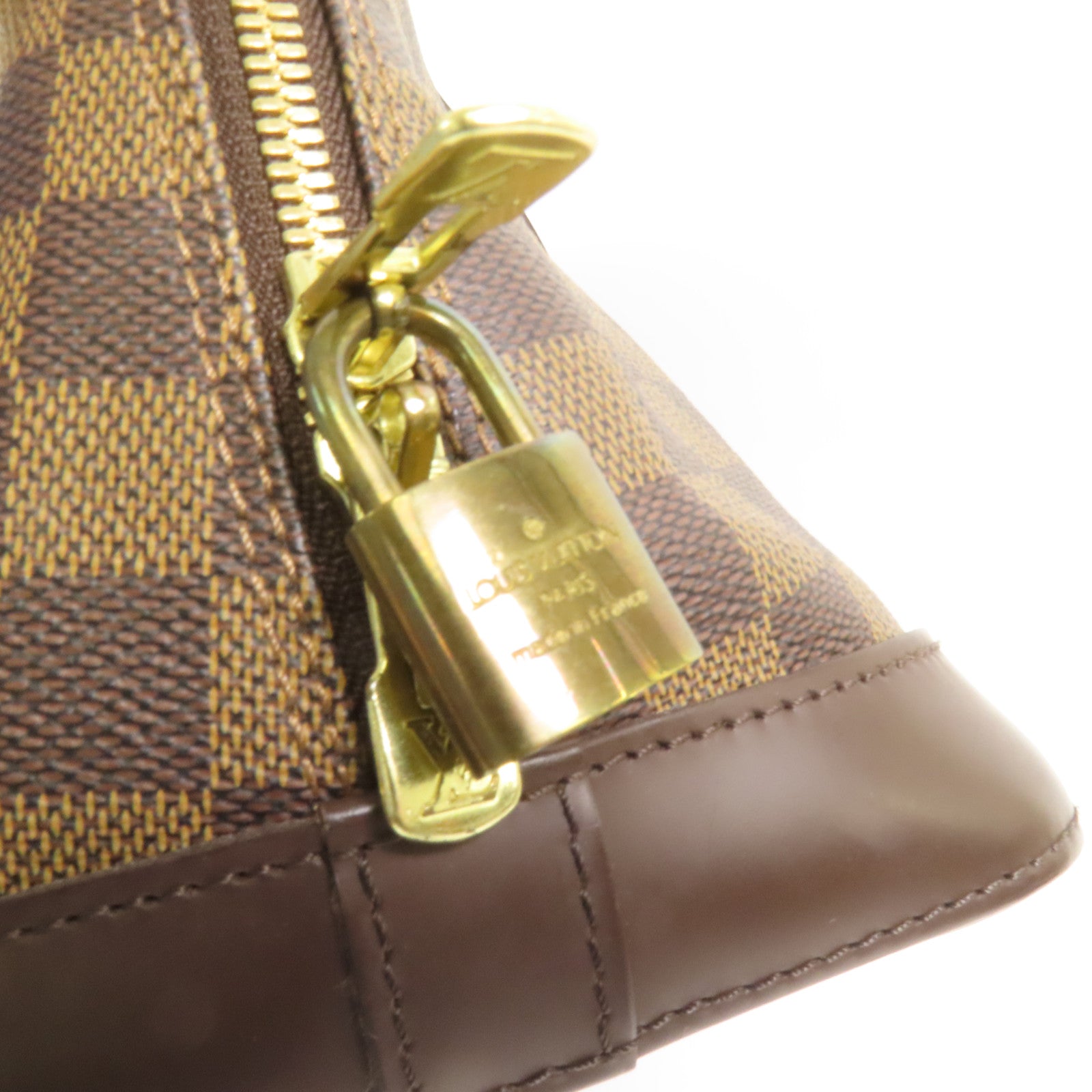 LOUIS VUITTON 【激減優惠】Damier Alma金扣手挽袋