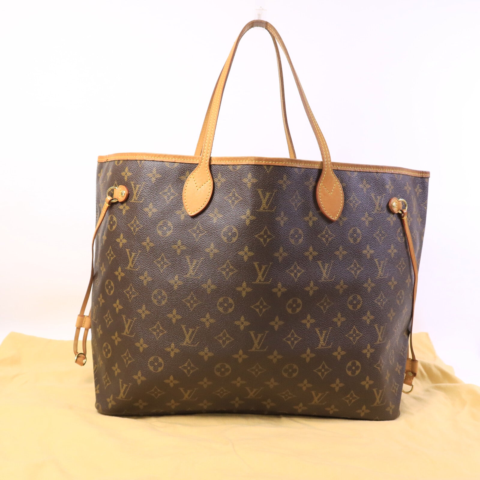 LOUIS VUITTON Monogram Neverfull GM Tote Bag金扣肩背袋