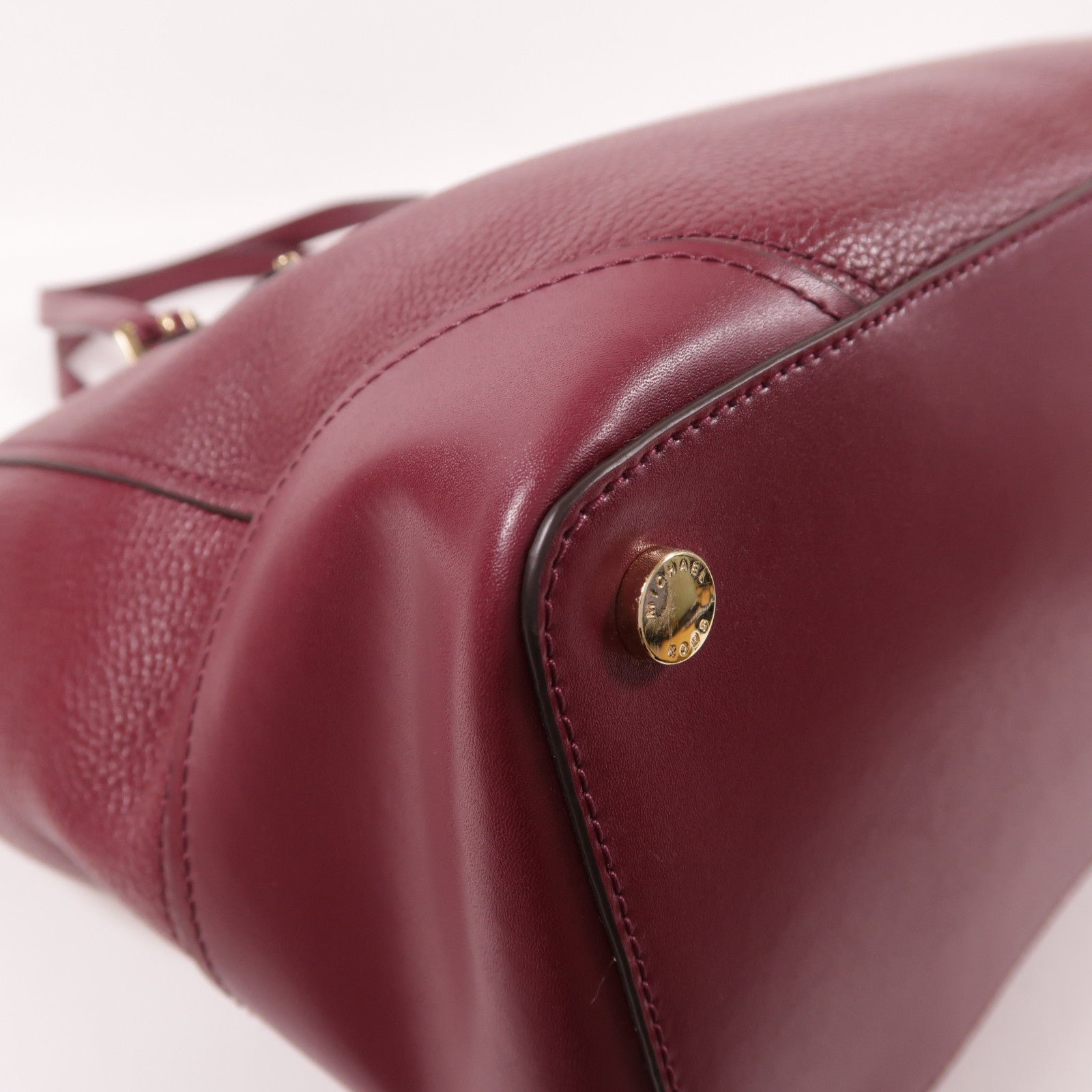 Michael Kors 牛皮皮革Tote Bag金扣肩背袋