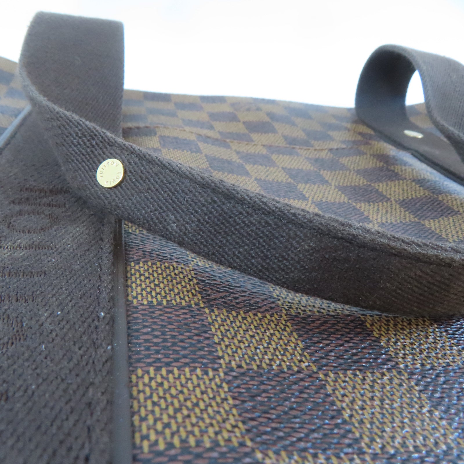 LOUIS VUITTON Damier Ebene Beaubourg金扣手挽袋/肩背袋啡色