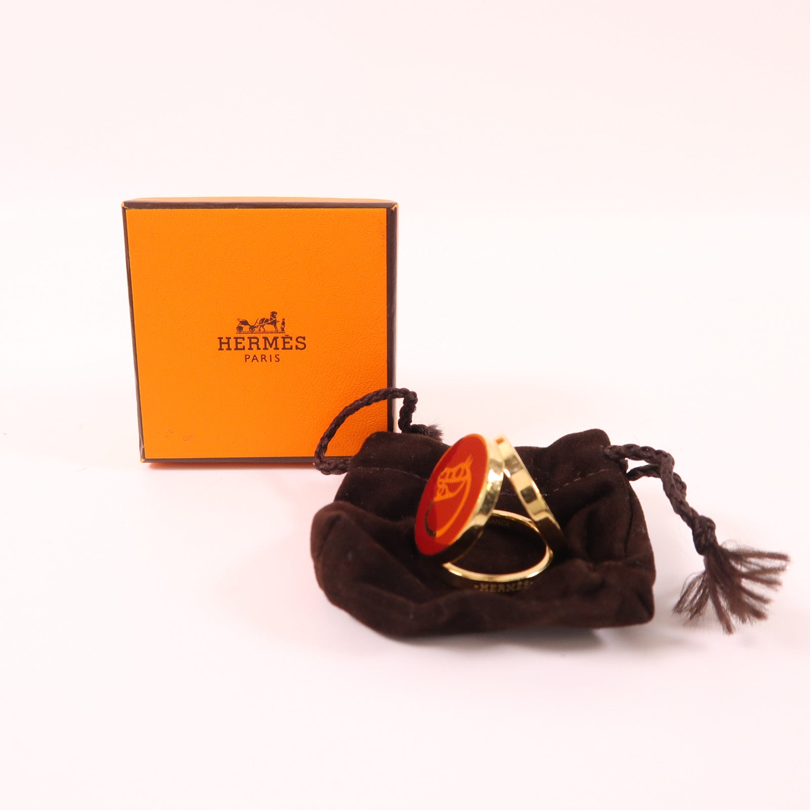 HERMES 【激減優惠】金屬Scarf Ring絲巾扣