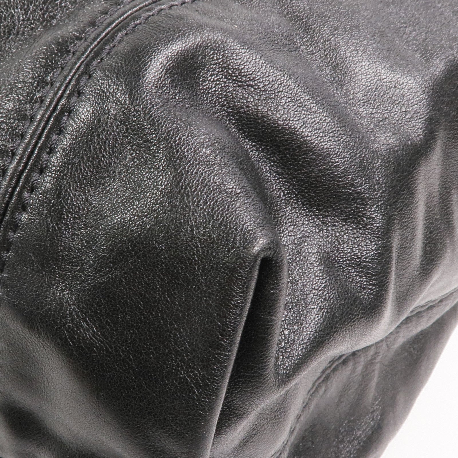 CHANEL 牛皮皮革Vintage Chain Shoulder Bag銀扣鏈帶肩背袋