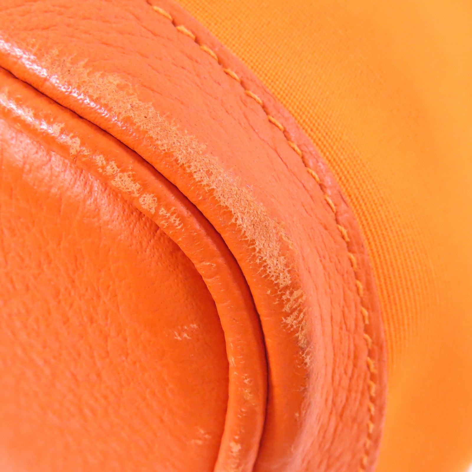 HERMES PHW Garden Party PM Tote Bag Hand Bag Canvas Orange