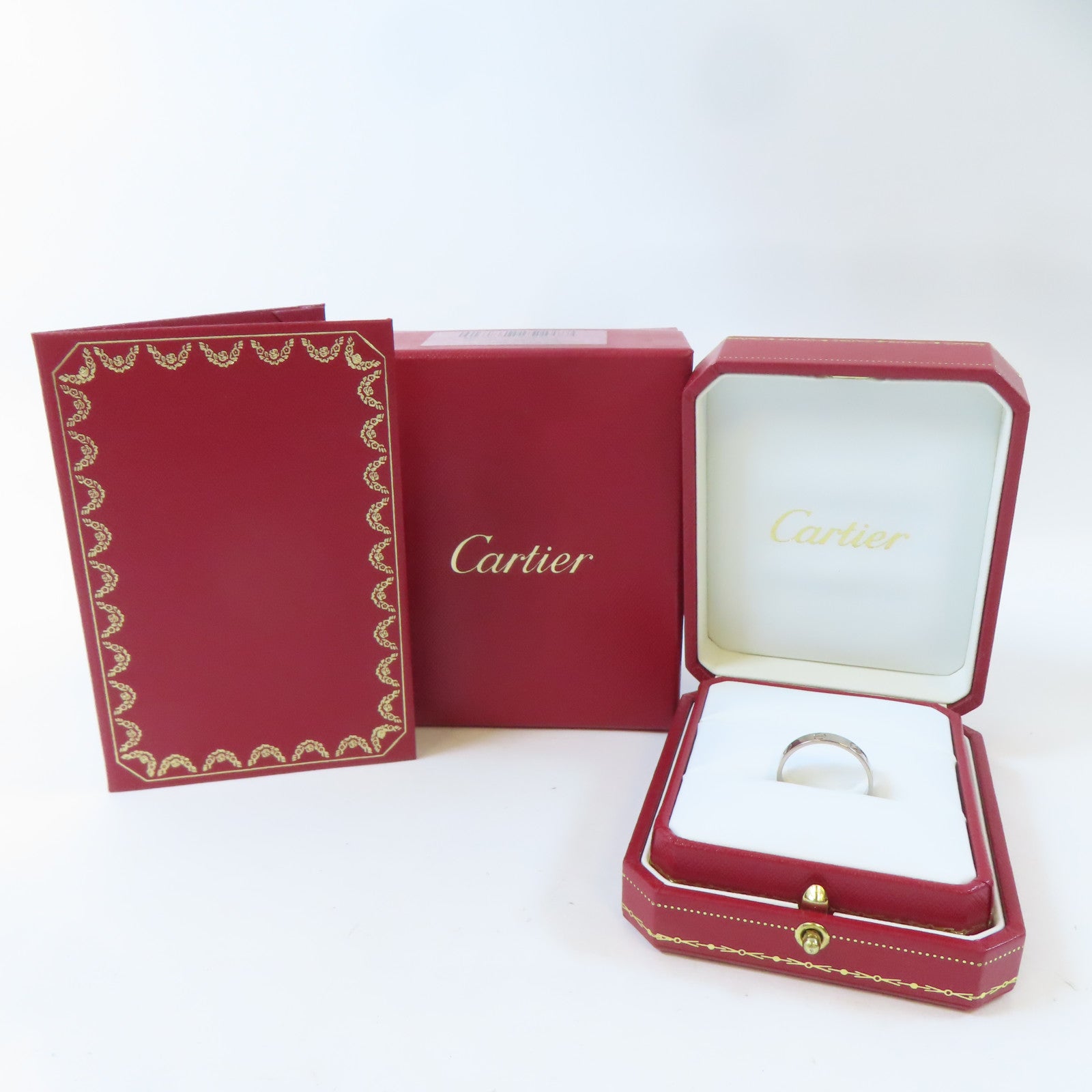 CARTIER 18K白金Mini Love Ring戒指Cartier#59/US#8.75
