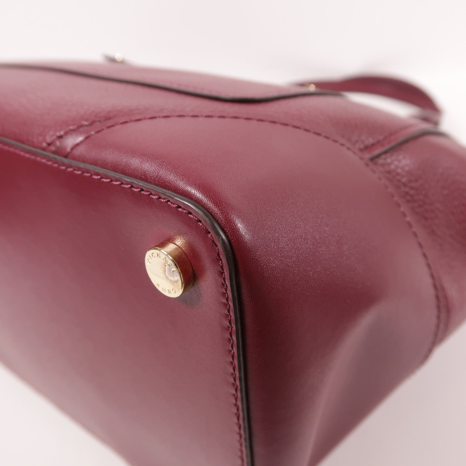 Michael Kors 牛皮皮革Tote Bag金扣肩背袋