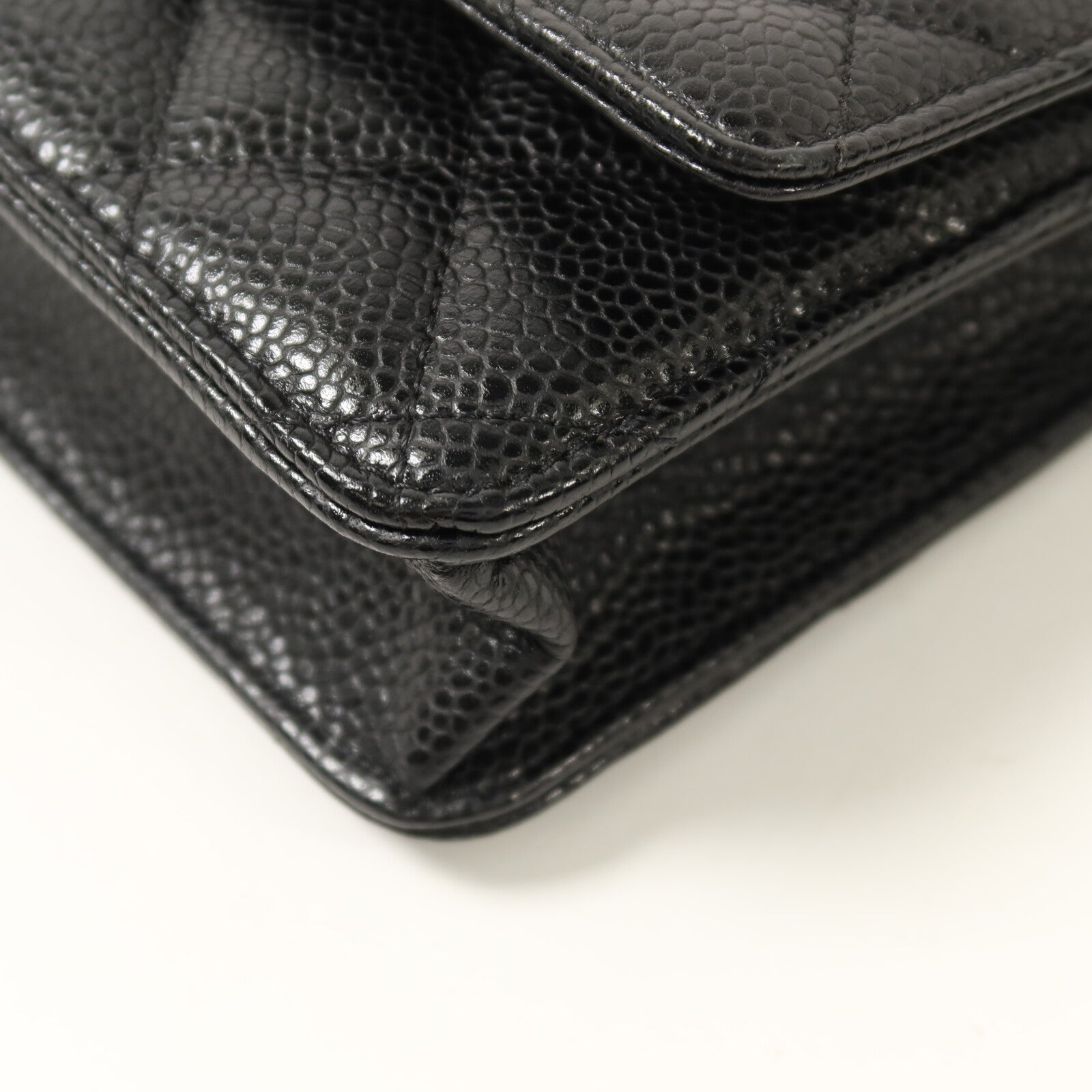 CHANEL 牛皮皮革WOC Wallet On Chain鏈帶肩背袋