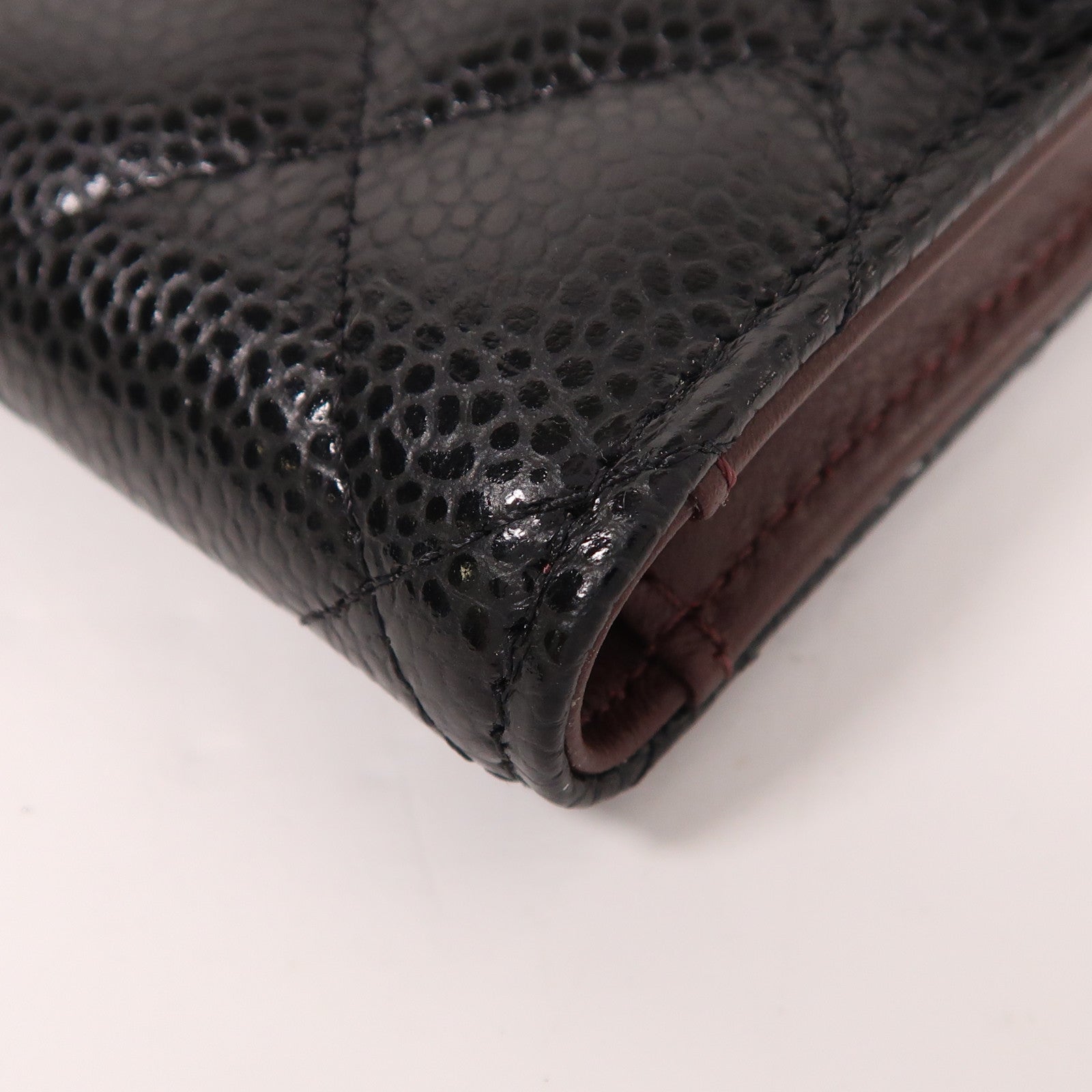 CHANEL 牛皮皮革Wallet金扣錢包
