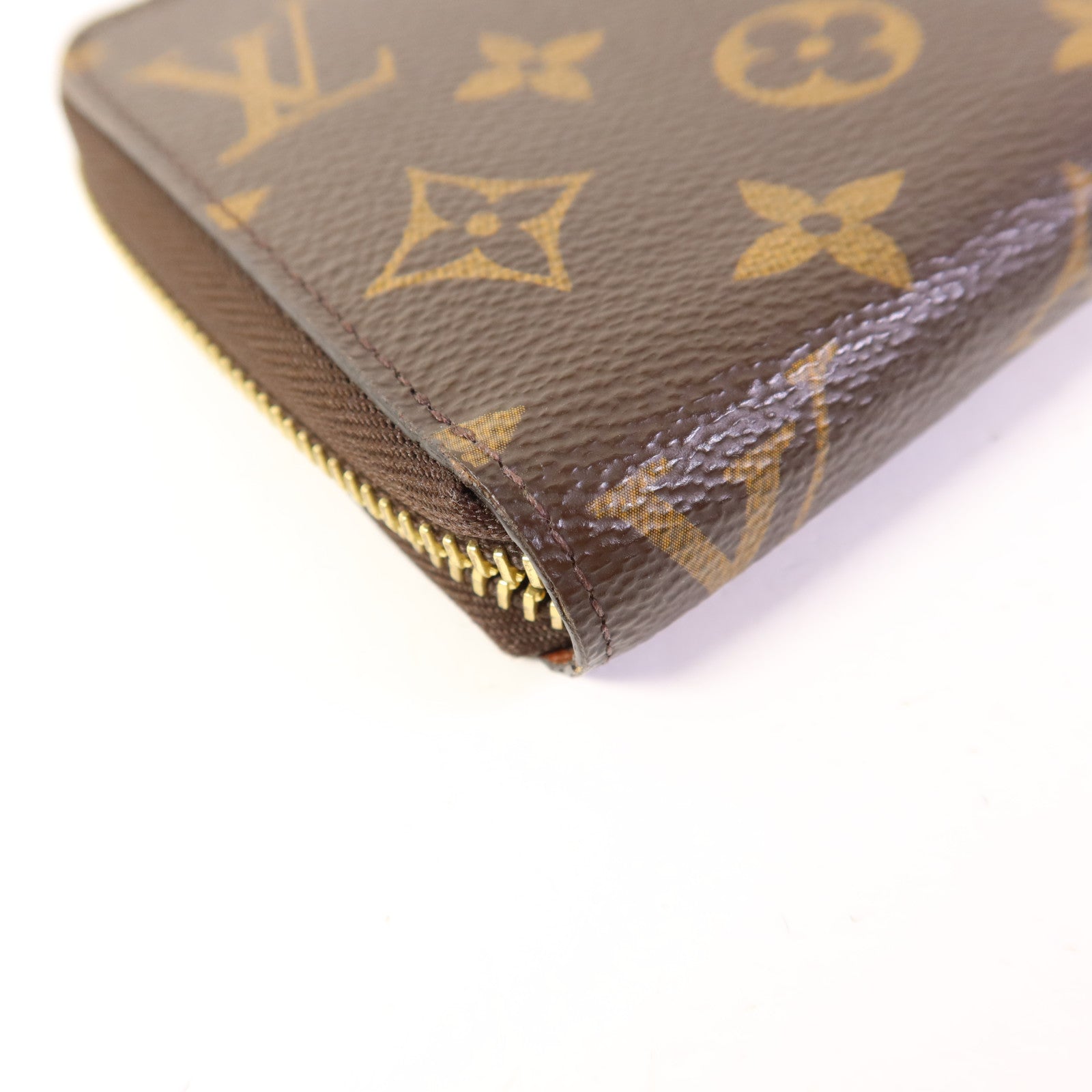 LOUIS VUITTON Monogram Zipper Long Wallet金扣長錢包