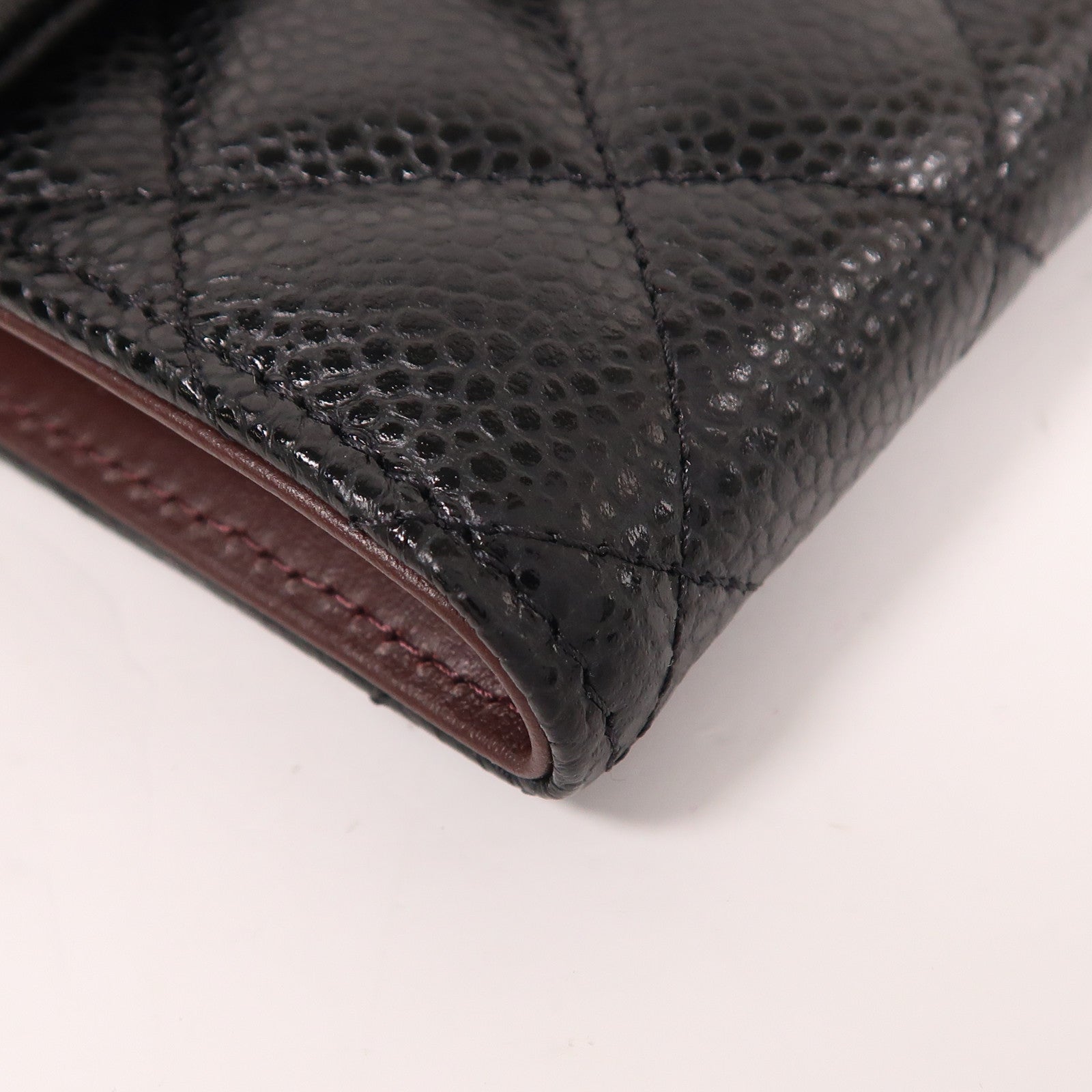 CHANEL 牛皮皮革Wallet金扣錢包