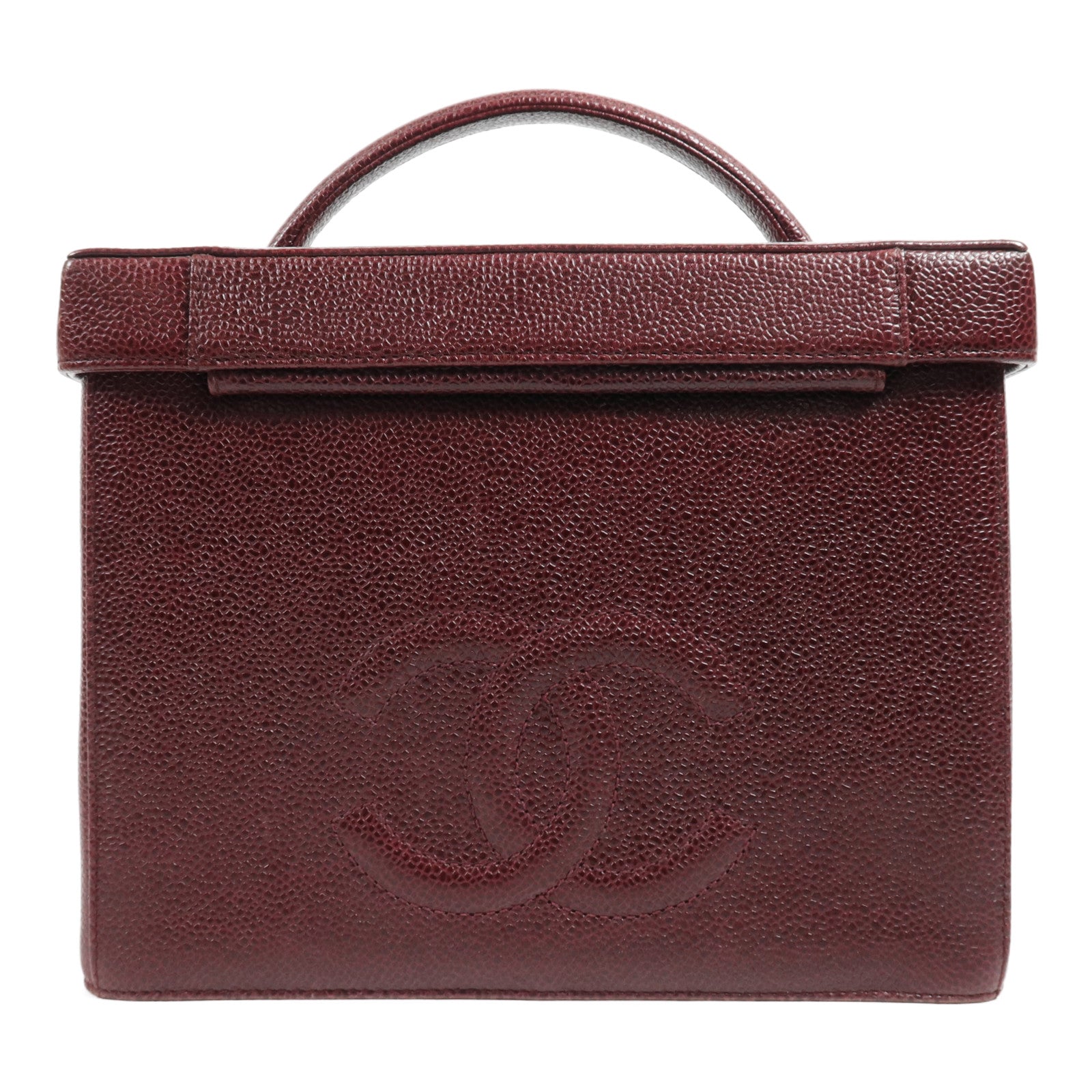 CHANEL 【激減優惠】牛皮皮革2Way Shoulder Bag金扣手挽肩背兩用袋
