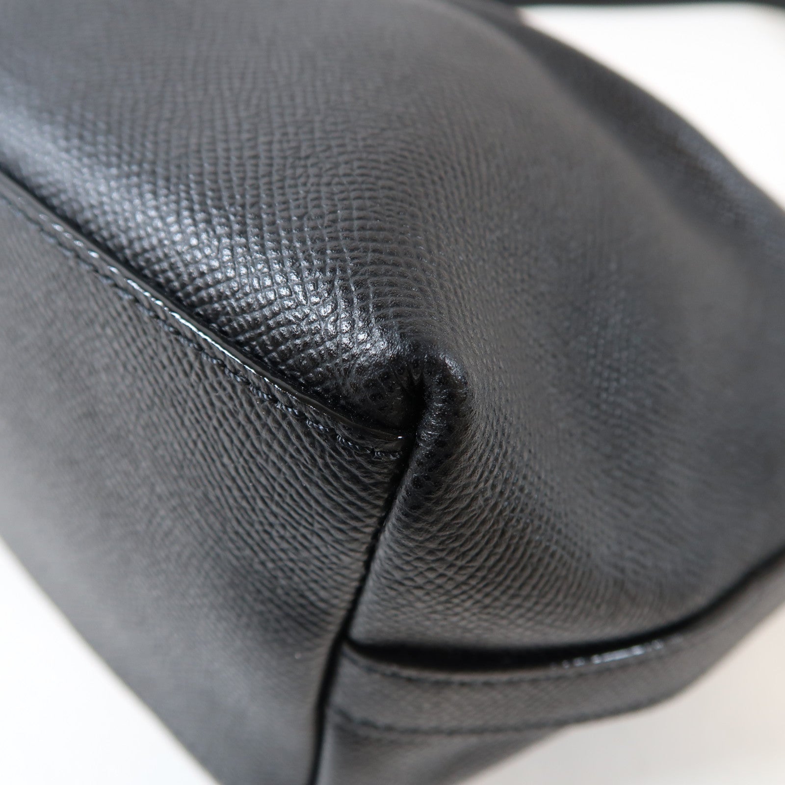 SELECTION 牛皮皮革Shoulder Bag金扣肩背袋黑色