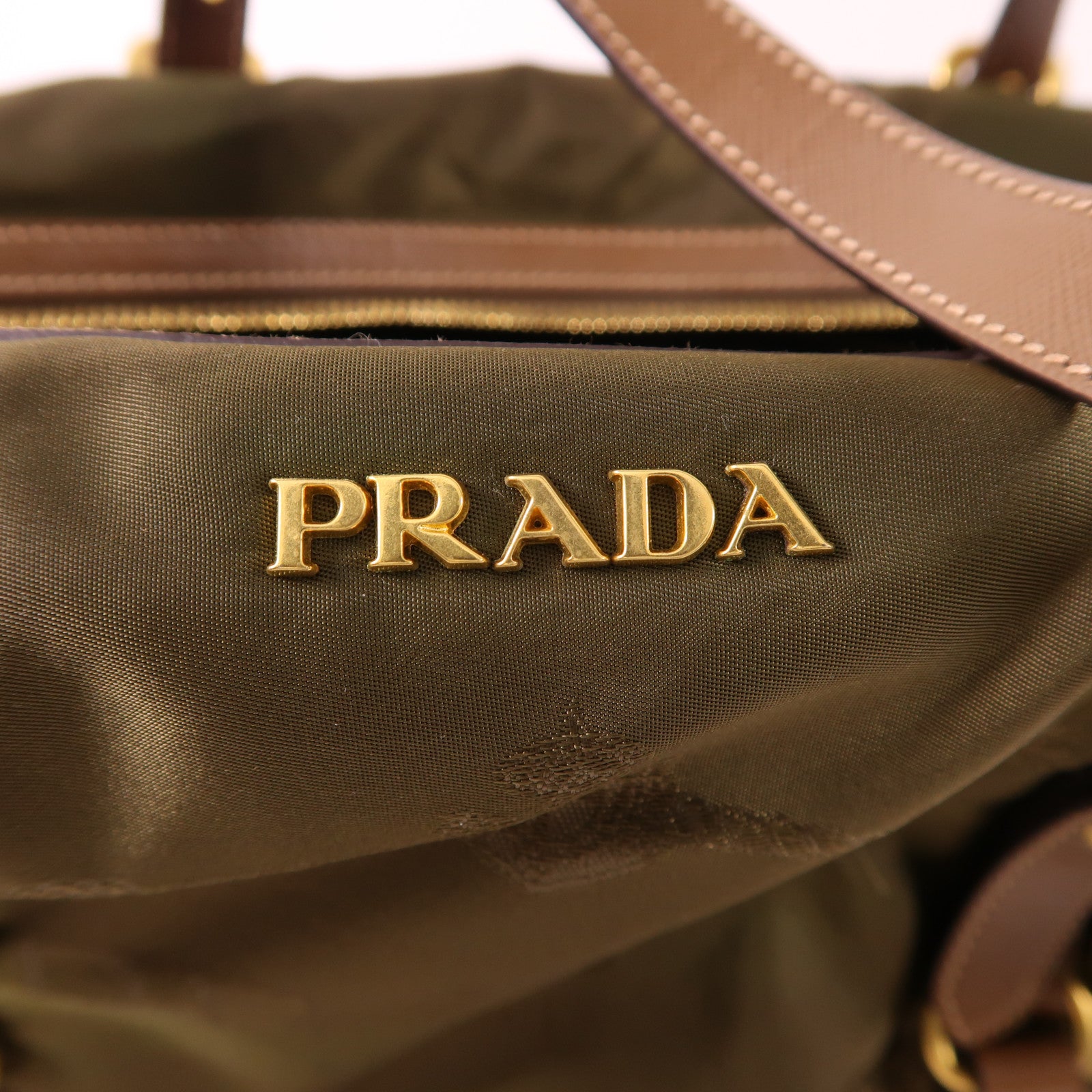 PRADA 尼龍Shoulder Bag金扣肩背袋