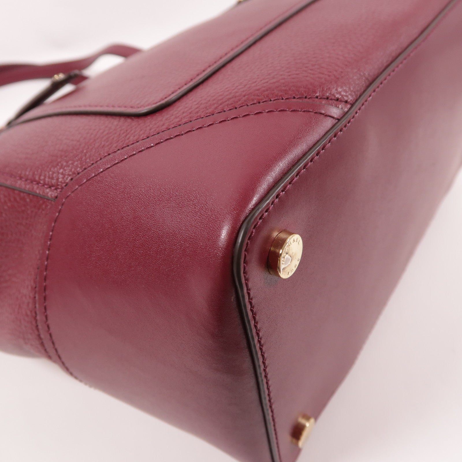 Michael Kors 牛皮皮革Tote Bag金扣肩背袋