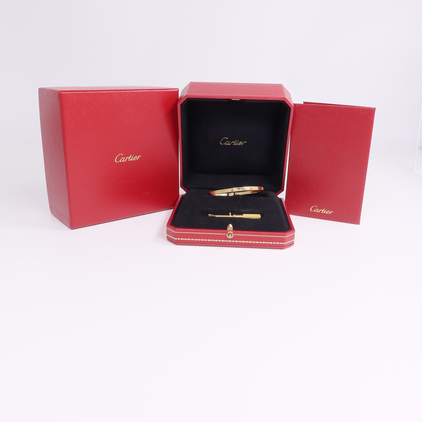 CARTIER 18K黃金Love Bracelet手鐲