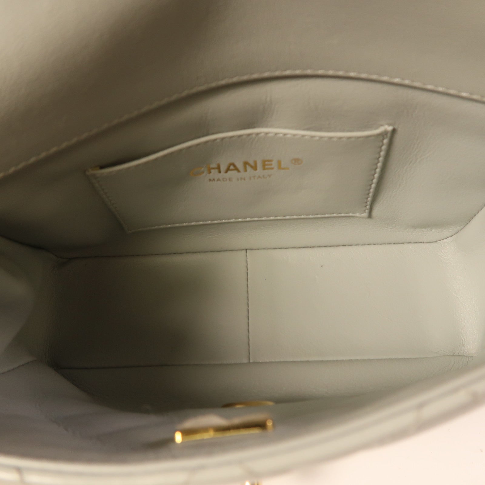 CHANEL 羊皮皮革Chain Shoulder金扣鏈帶肩背袋