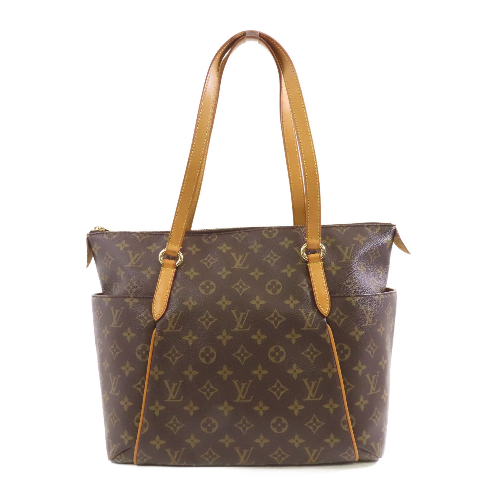 LOUIS VUITTON Monogram Totally PM金扣肩背袋啡色