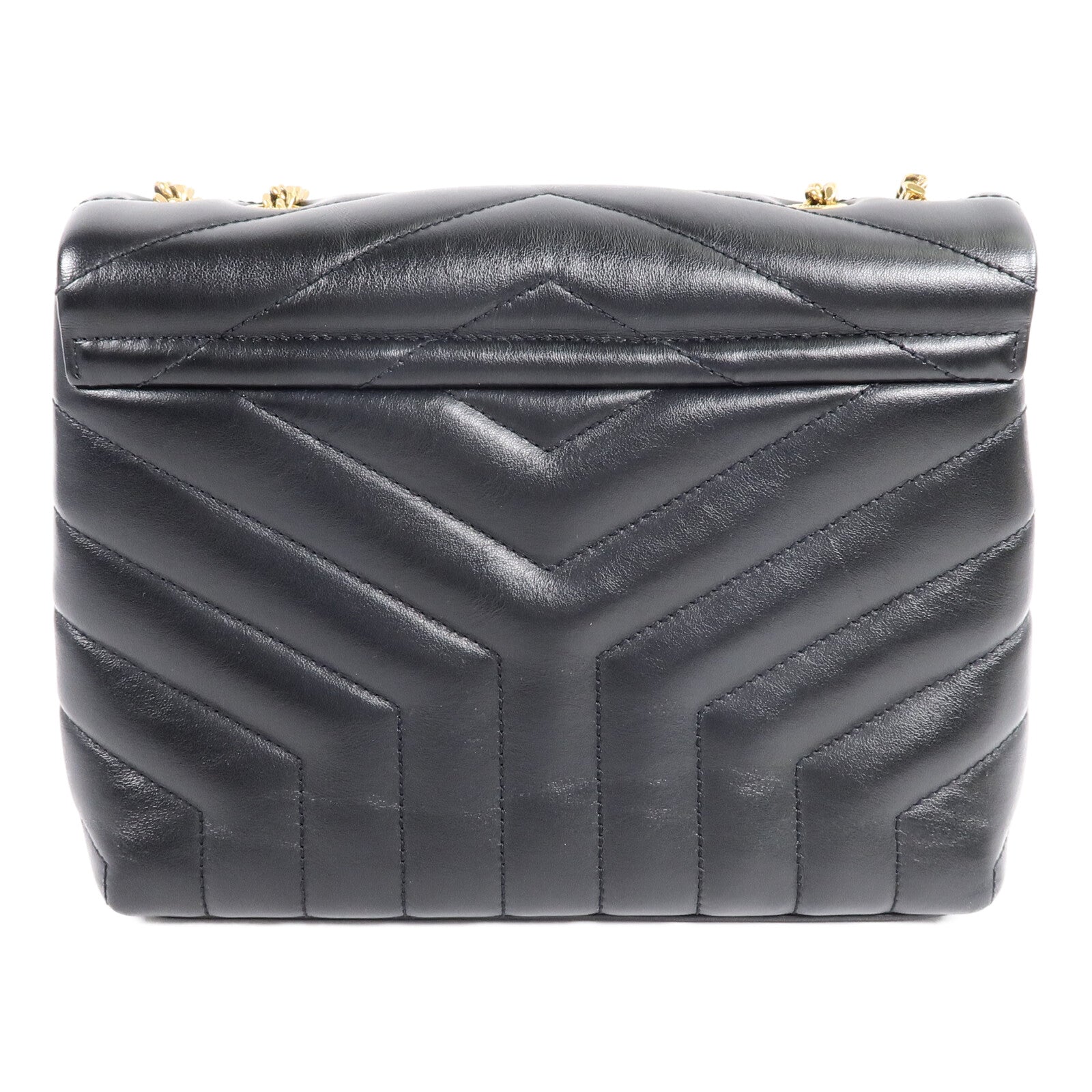YVES SAINT LAURENT 牛皮皮革LouLou Small鏈帶肩背袋