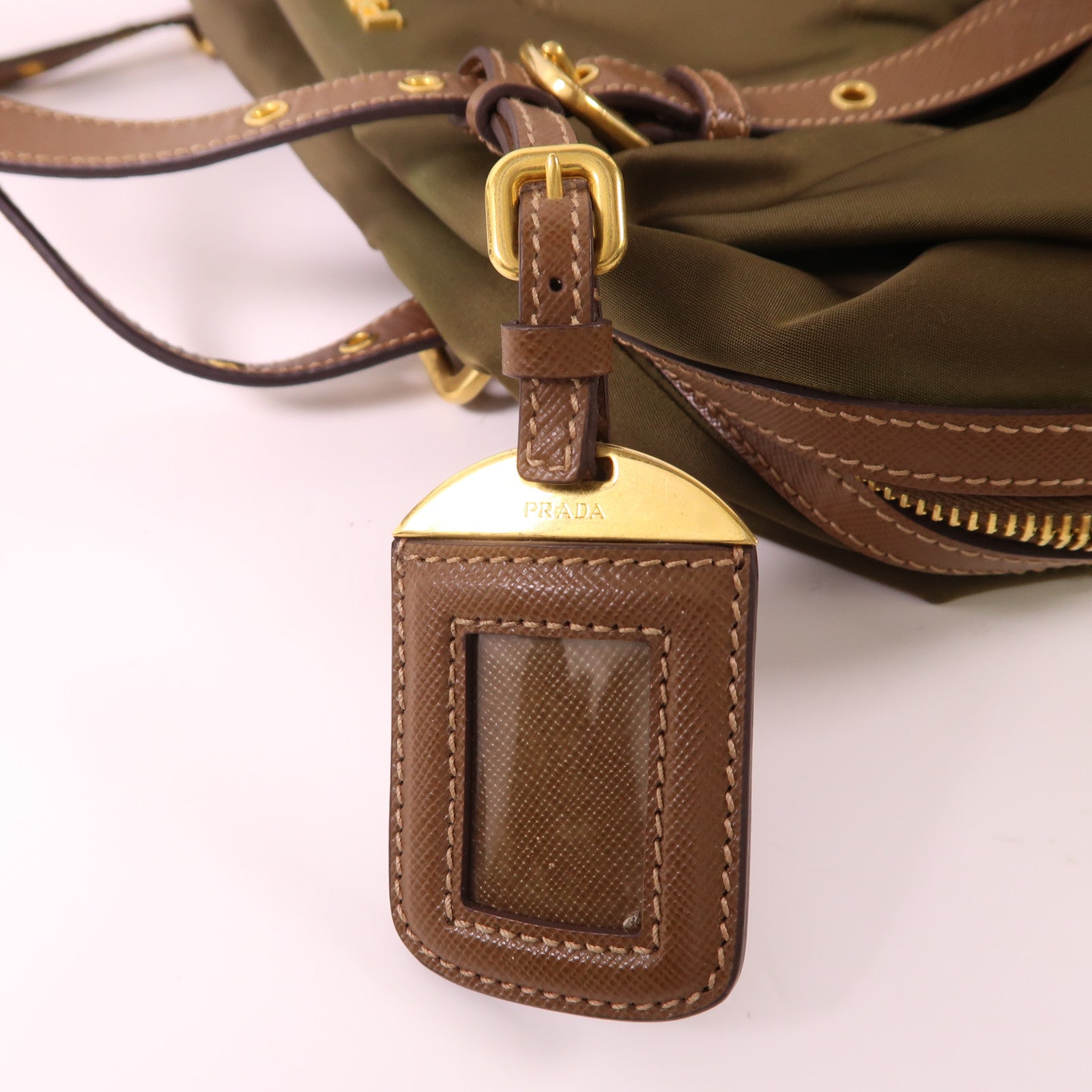 PRADA 尼龍Shoulder Bag金扣肩背袋