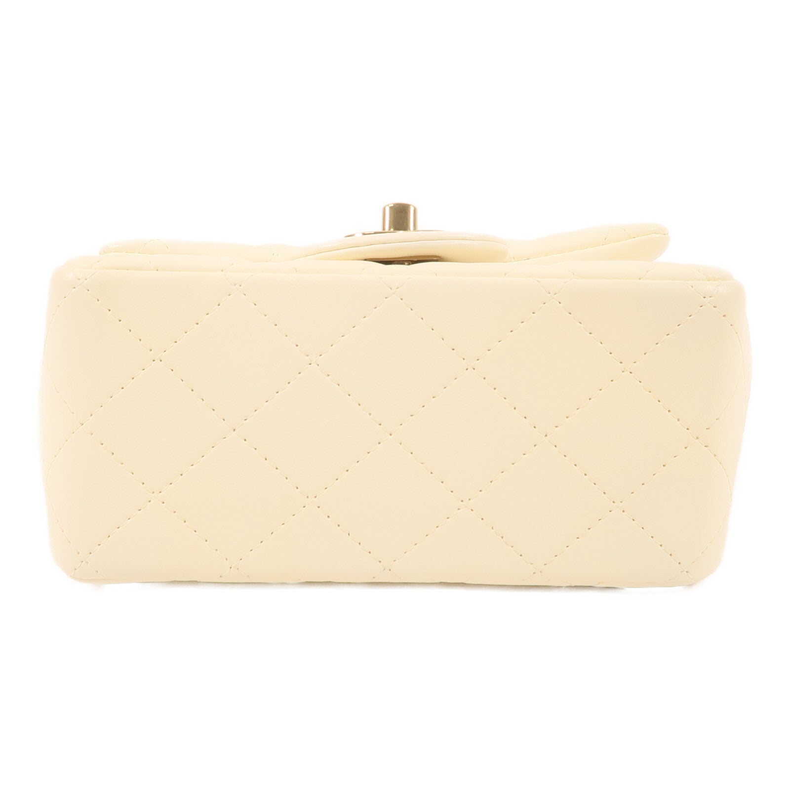 CHANEL 羊皮皮革Mini Flap金扣鏈帶肩背袋