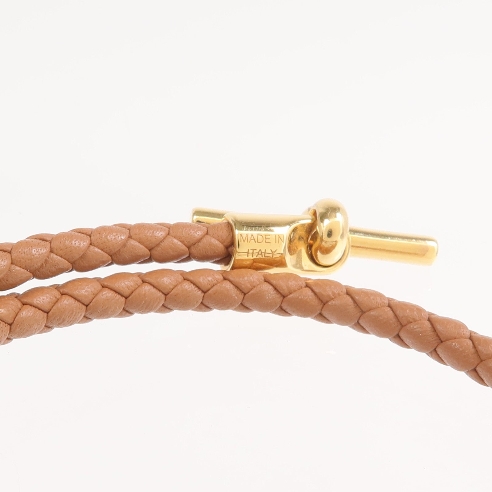 HERMES Swift皮革Double Tour金扣手鏈Gold