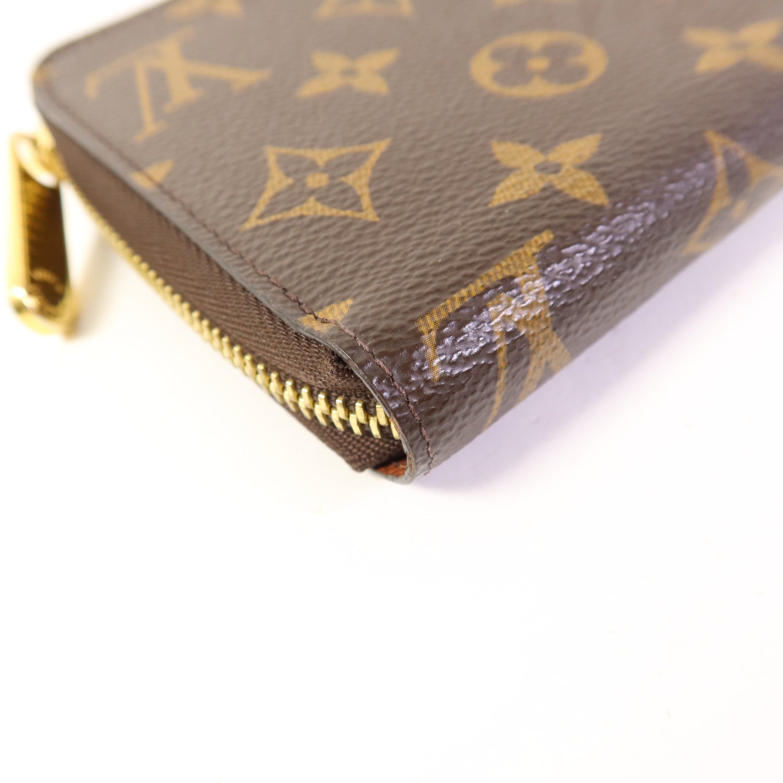 LOUIS VUITTON Monogram Zipper Long Wallet金扣長錢包