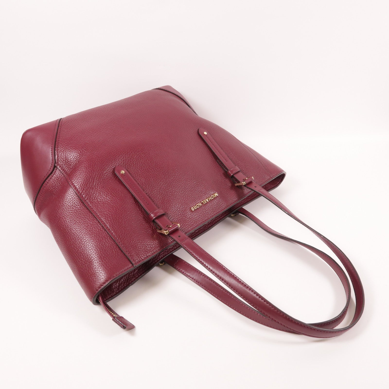 Michael Kors 牛皮皮革Tote Bag金扣肩背袋