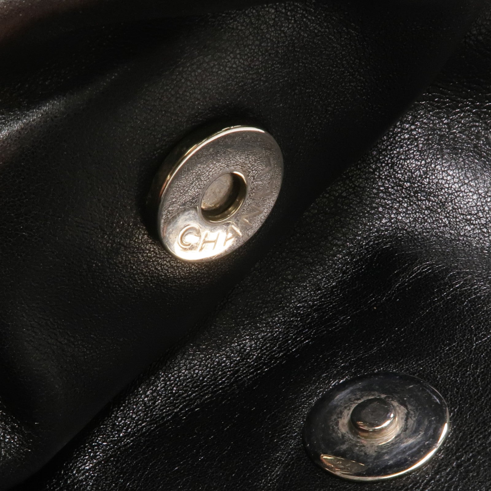 CHANEL 牛皮皮革Vintage Chain Shoulder Bag銀扣鏈帶肩背袋