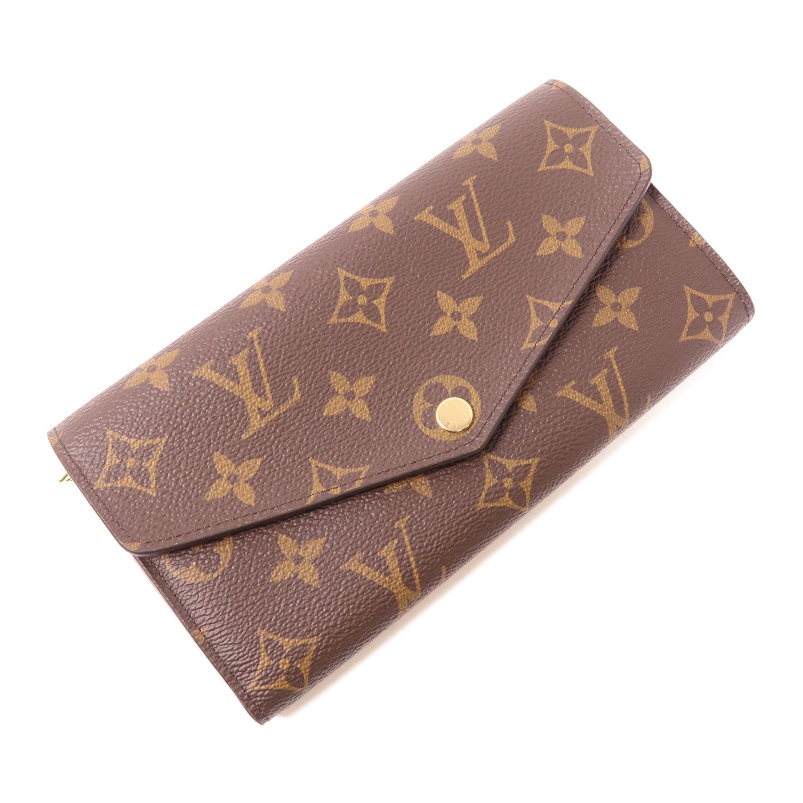 LOUIS VUITTON Monogram Sarah金扣長錢包