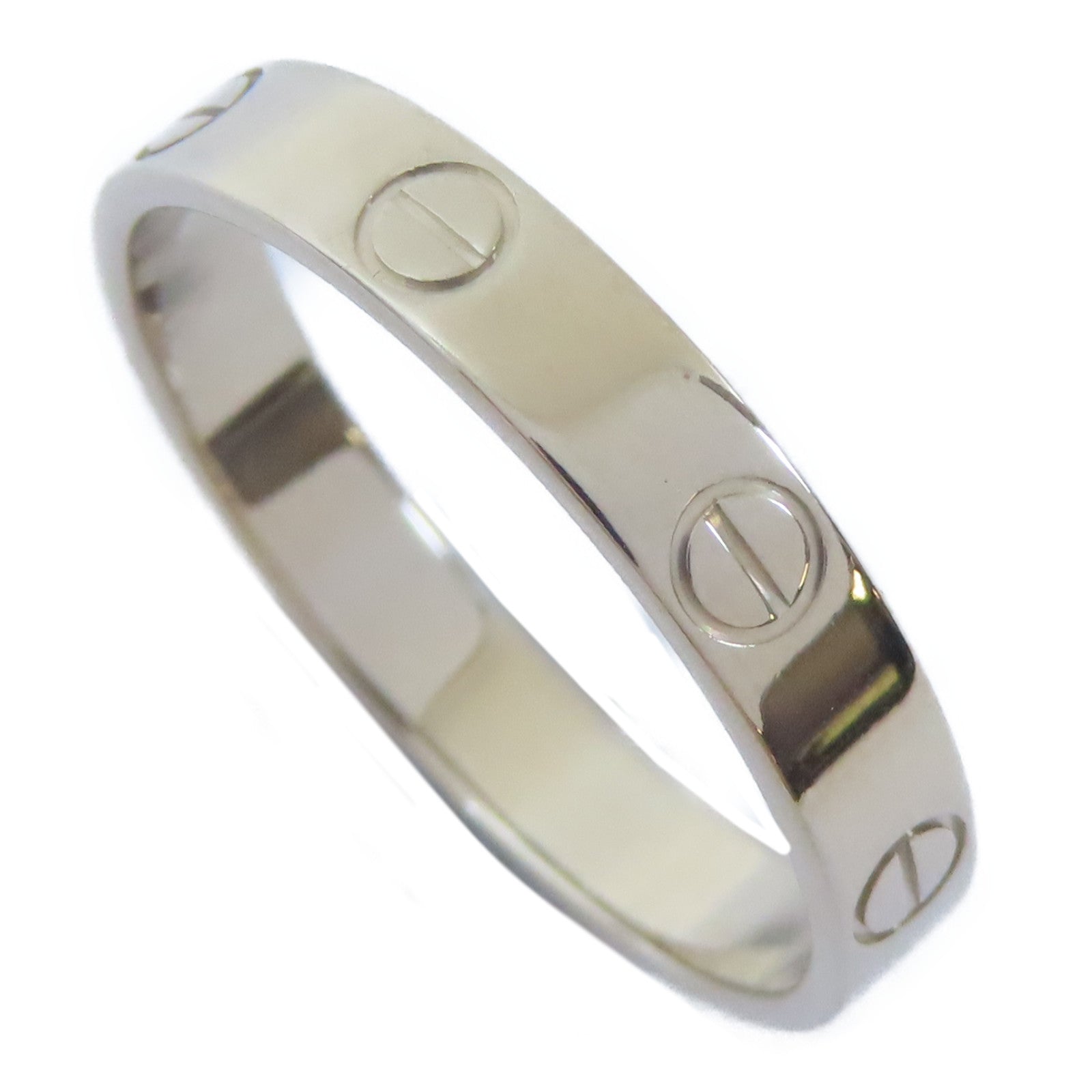 CARTIER 18K白金Mini Love Ring戒指Cartier#59/US#8.75