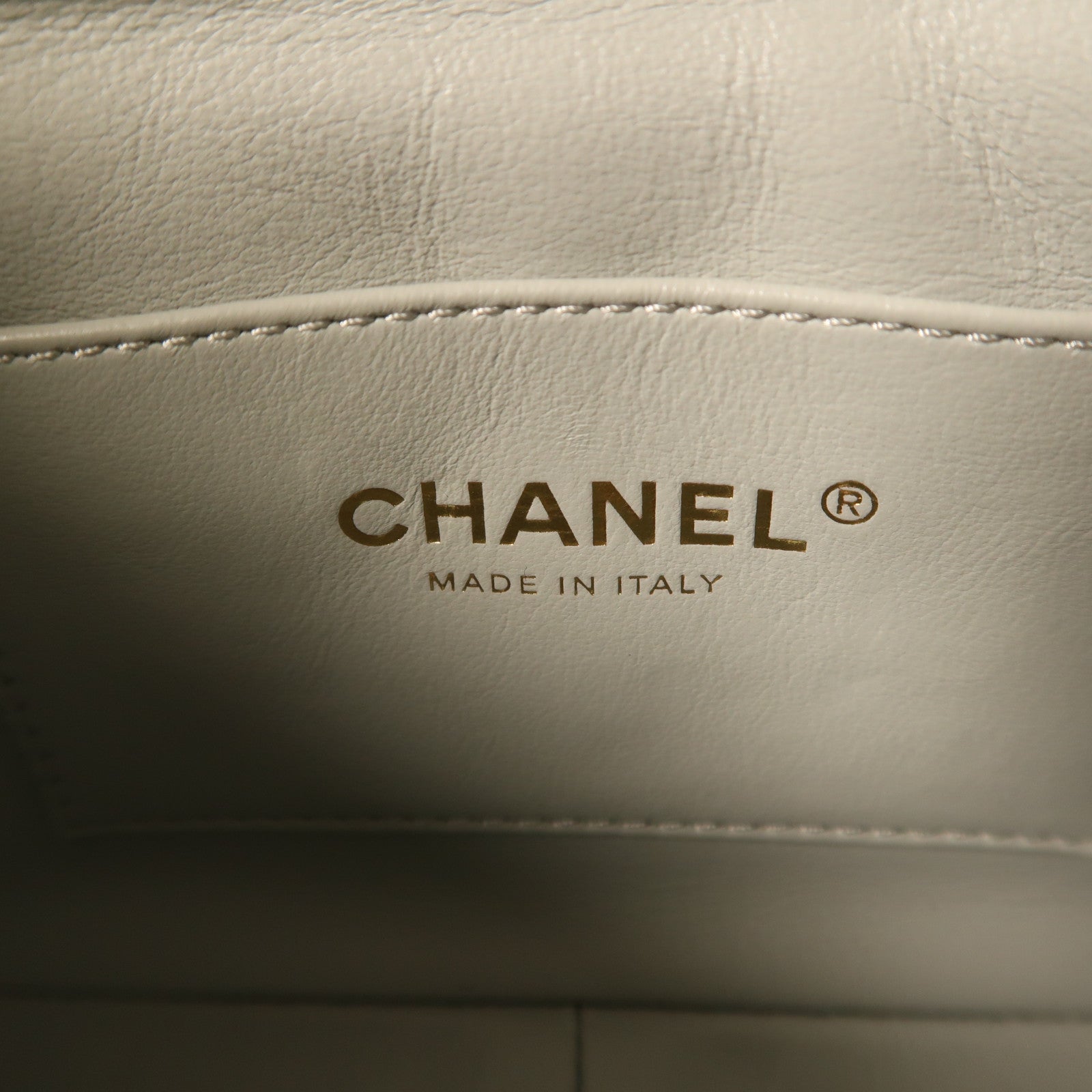 CHANEL 羊皮皮革Chain Shoulder金扣鏈帶肩背袋