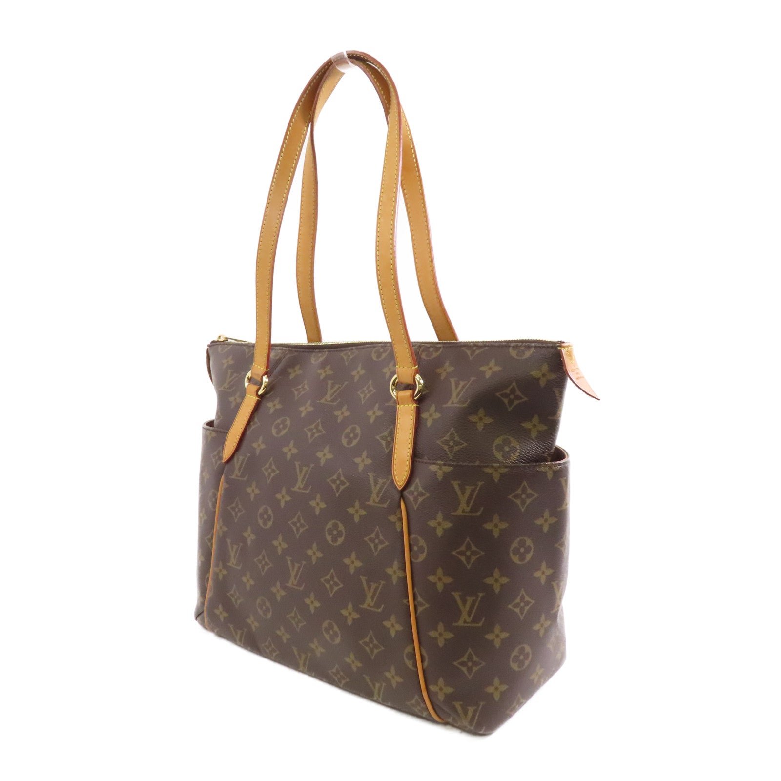 LOUIS VUITTON Monogram Totally PM金扣肩背袋啡色